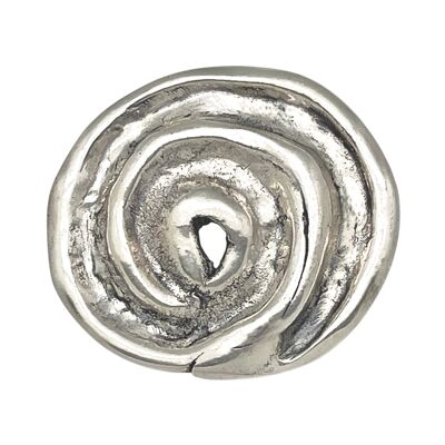Spilla Signs in argento 10µ, design Gloria Mago, vintage invecchiato