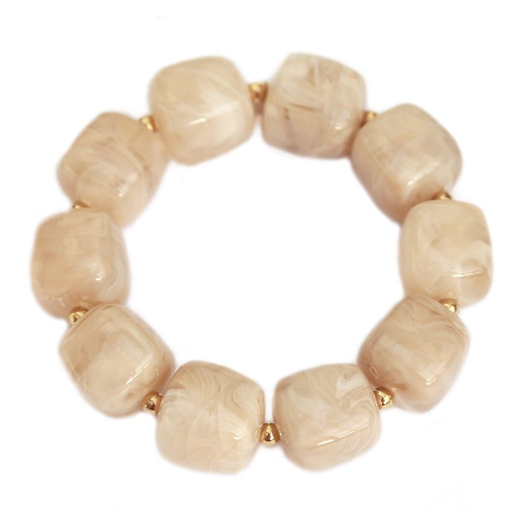 Bracciale cubo beige