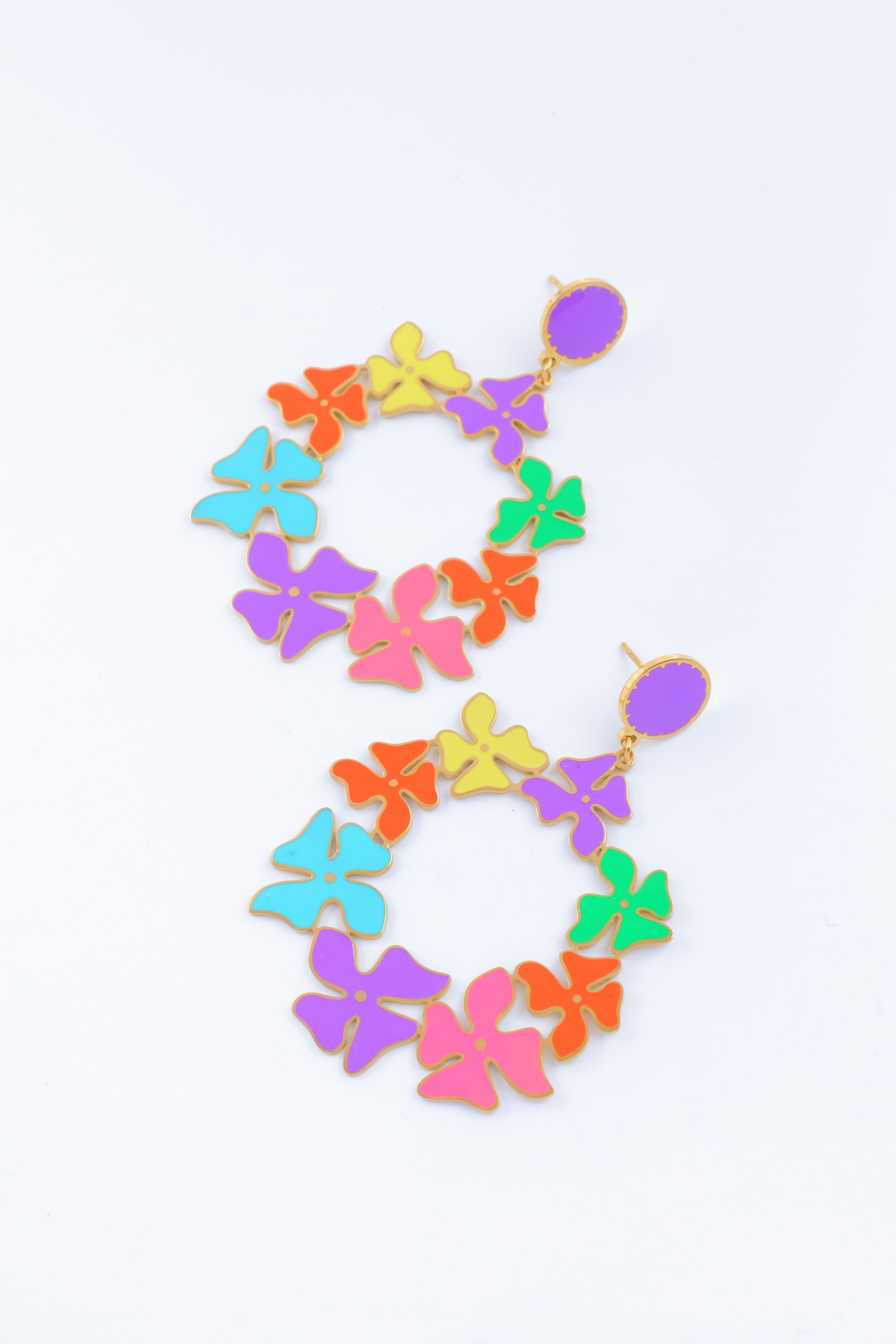 Boucles d'oreilles en acier inoxydable - A77