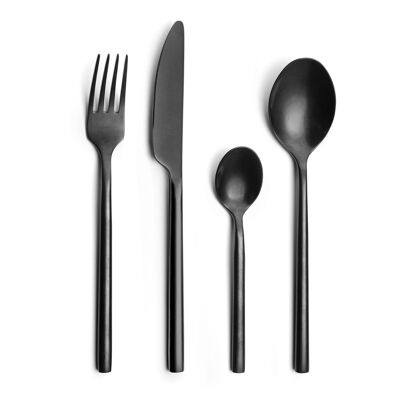 Diplomate - 16 piece cutlery set Matte black-AMEFA