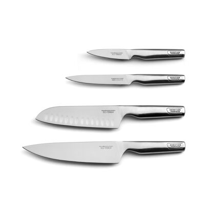 Asean - Set 4 cuchillos de cocina-SABATIER TRUMPETTE
