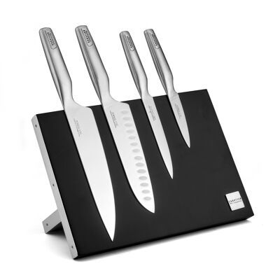 Asean - Magnetic block for 4 kitchen knives-SABATIER TRUMPETTE