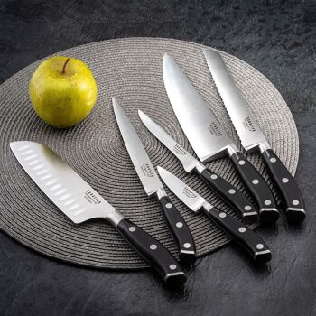 Vulcano - Set 5 couteaux de cuisine-SABATIER TROMPETTE 4