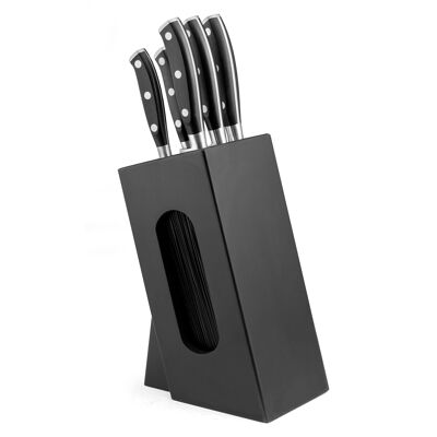 Vulcano - Spaghetti block for 5 kitchen knives-SABATIER TRUMPETTE