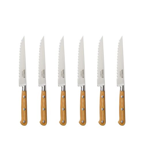 Essentiel - Set 6 couteaux steak-SABATIER TROMPETTE