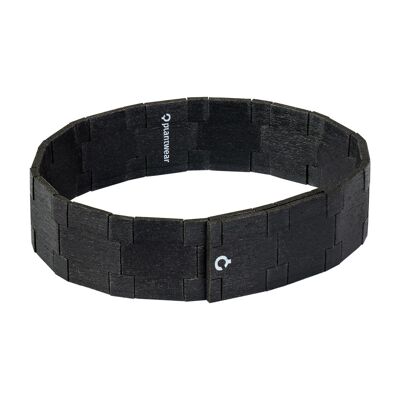 Wooden Magnetic Bracelet - Black maple - Wide