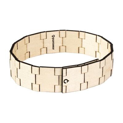 Wooden Magnetic Bracelet - Maple - Tight