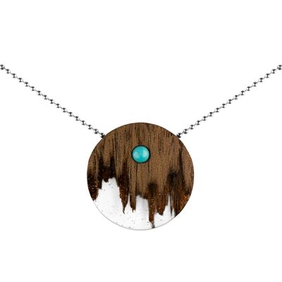 Wooden Necklace – Horizons of imagination - Circle - Ball chain