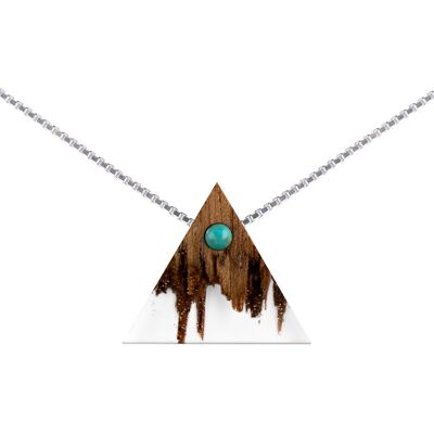Wooden Necklace – Horizons of imagination - Triangle - Cube chain