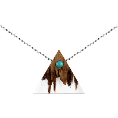 Wooden Necklace – Horizons of imagination - Triangle - Ball chain