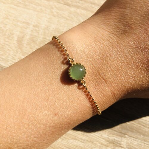 Bracelet Margaux Aventurine Or