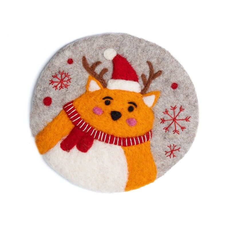 Onderzetter (pan) kat rood