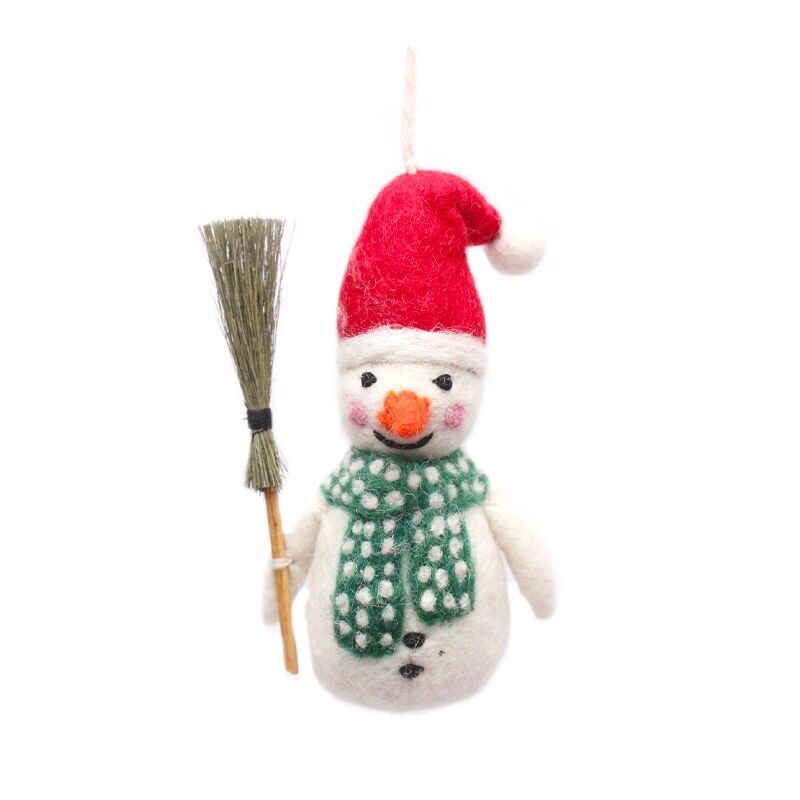 Sneeuwpopje sjaal groen