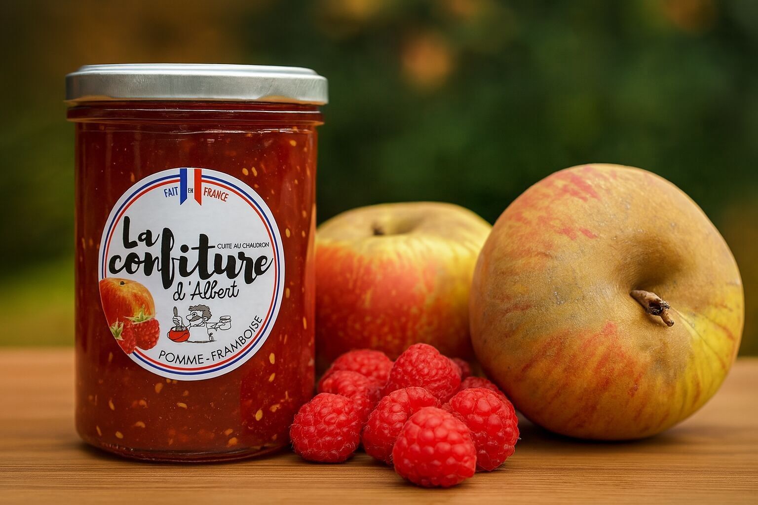 Bio Apfel-Himbeer-Marmelade