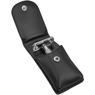 Cowhide case for safety razors
