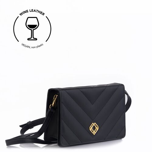 Clutch - Wine Leather - Black