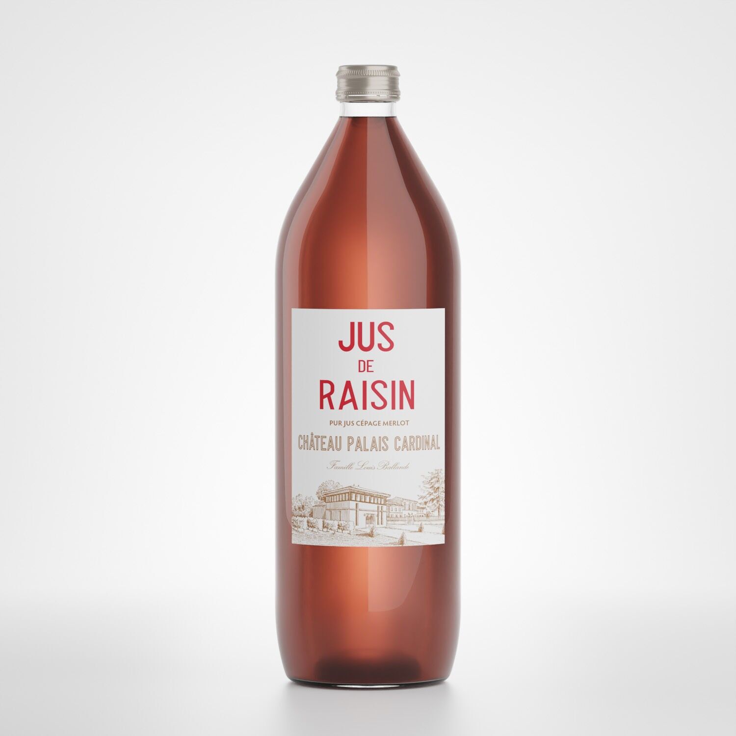 100% Merlot Grape Juice – Château Palais Cardinal – 1 L