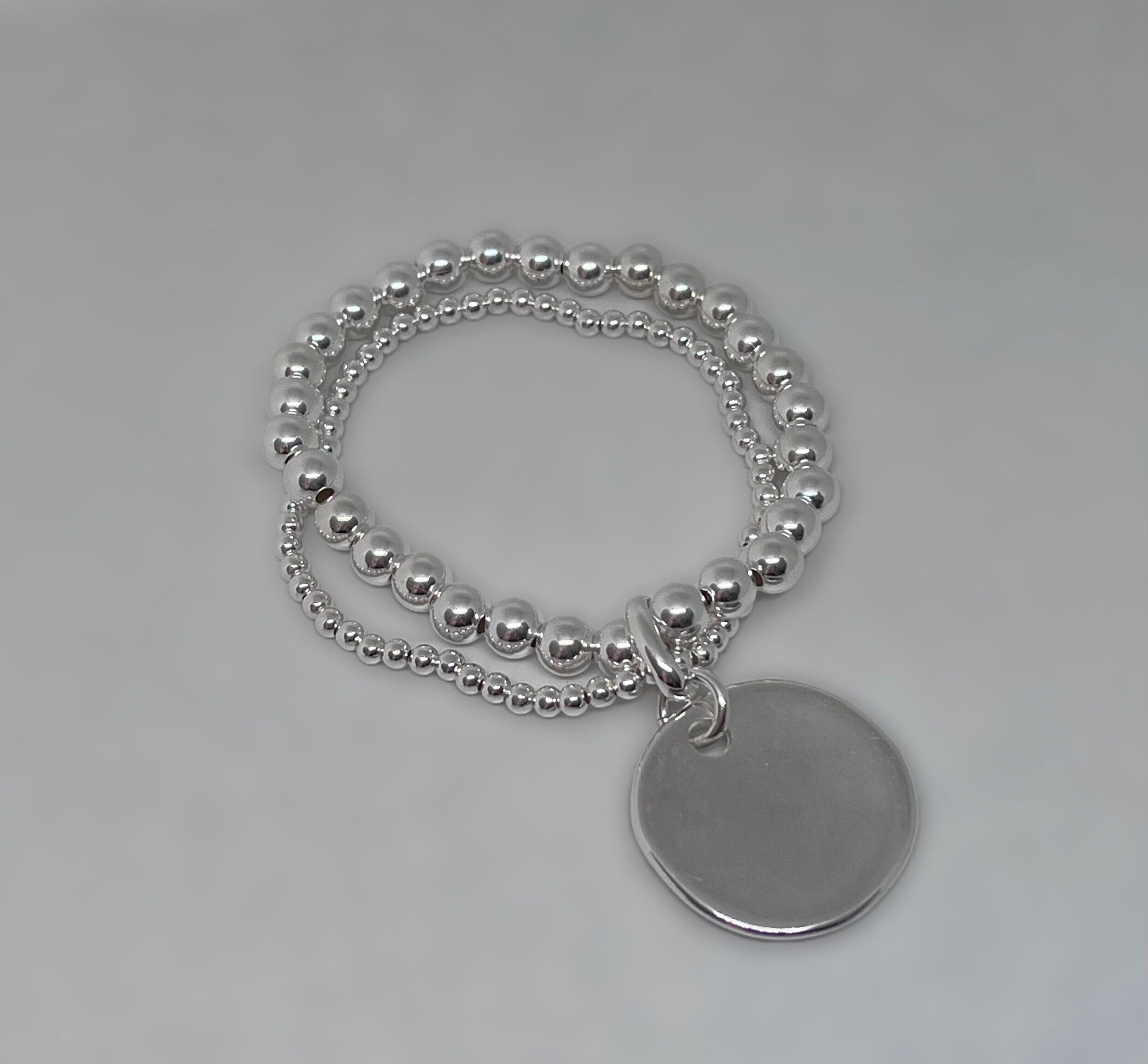 Bracciale a doppio giro di perle in argento 925