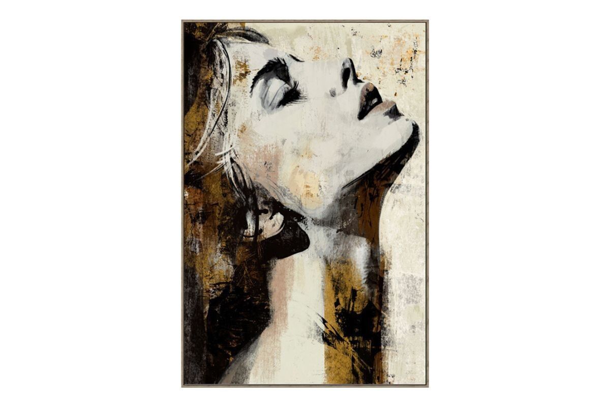 TA7127 - PROFILO DI DONNA QUADRO TEXTURED - GALLERIA