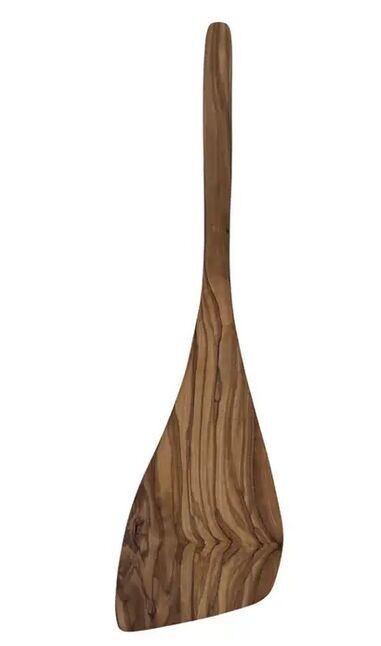 Espátula con mango redondo de 35 cm de madera de olivo