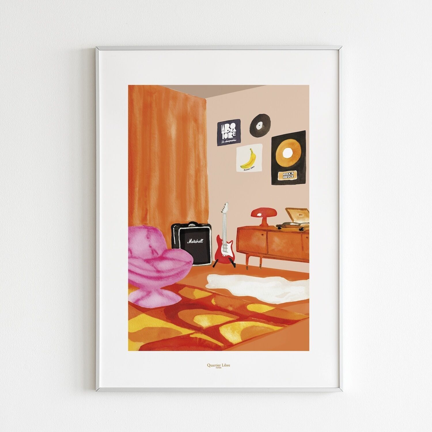 Affiche 30x40 1967 Quartier Libre