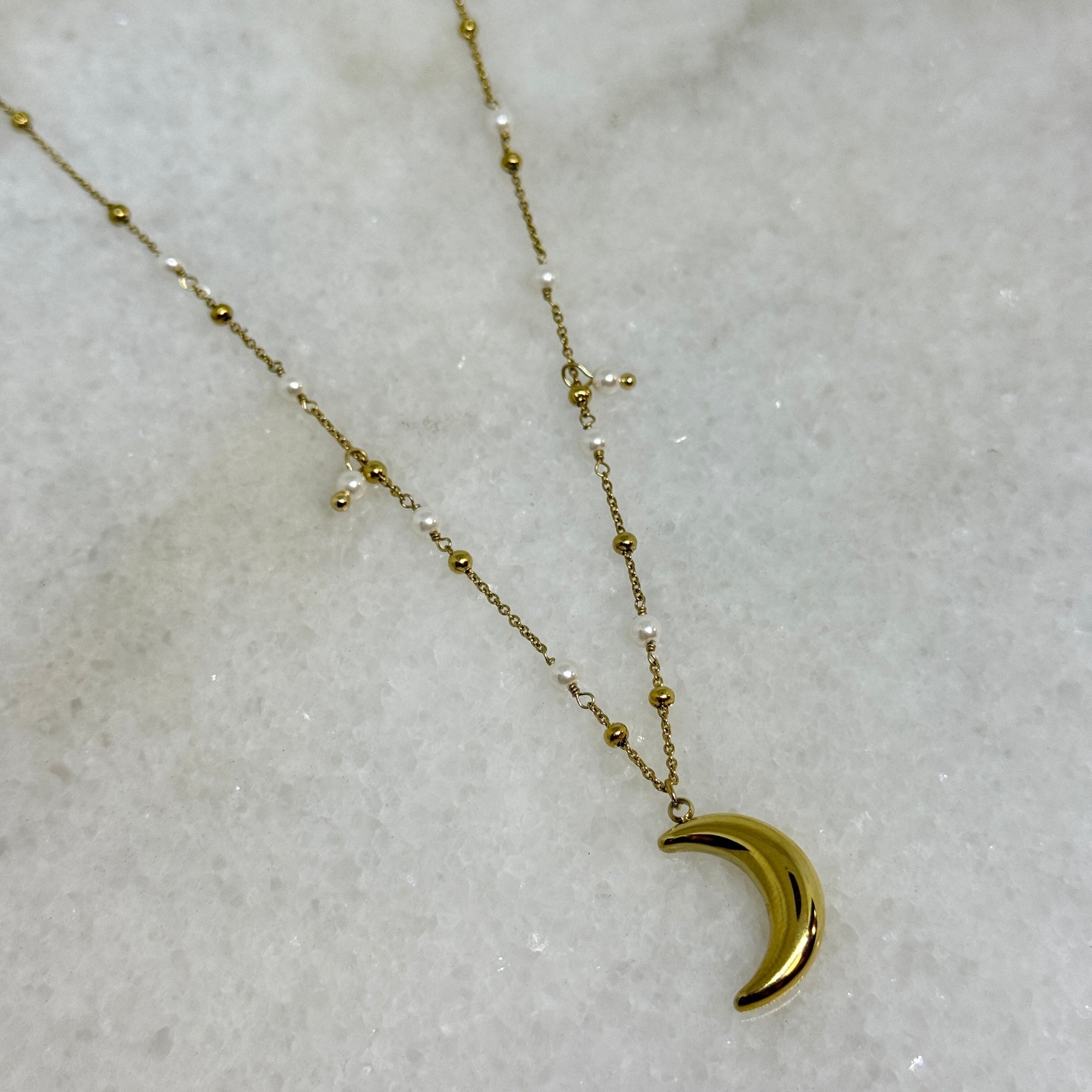 Collana con mezzaluna