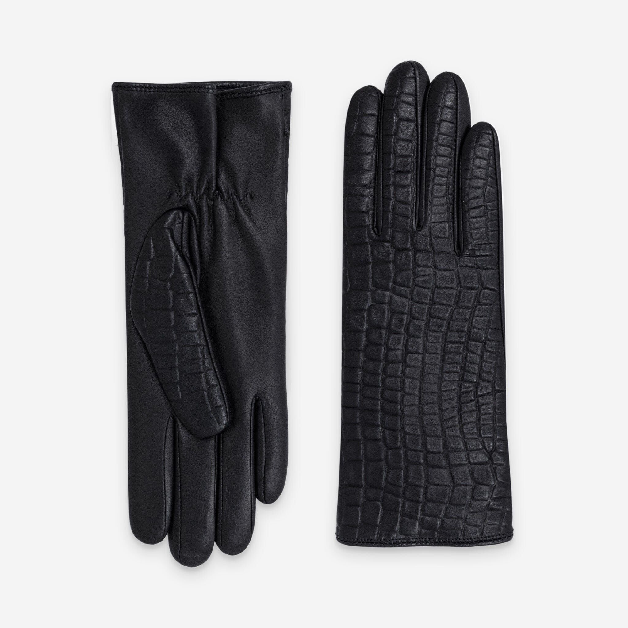 Gants cuir agneau-20%cachemire 40% laine 40% nylon-21634CA