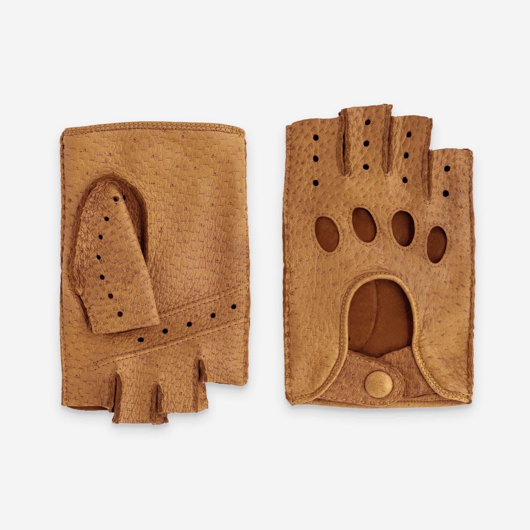 Gants conduite, mitaines Homme Pecari-non double-22125NF