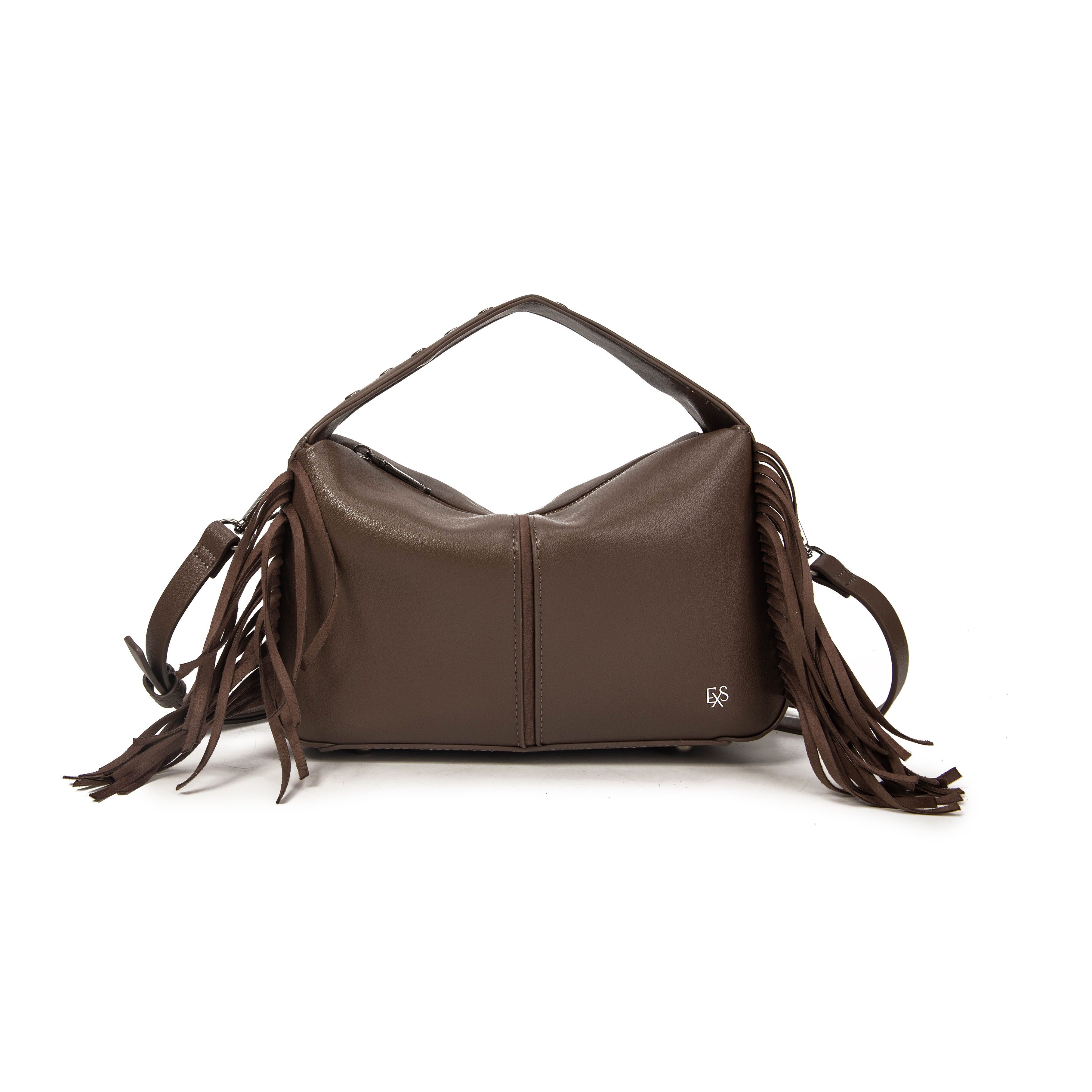 Sac porté main ou bandoulière Rose marron Excess Paris