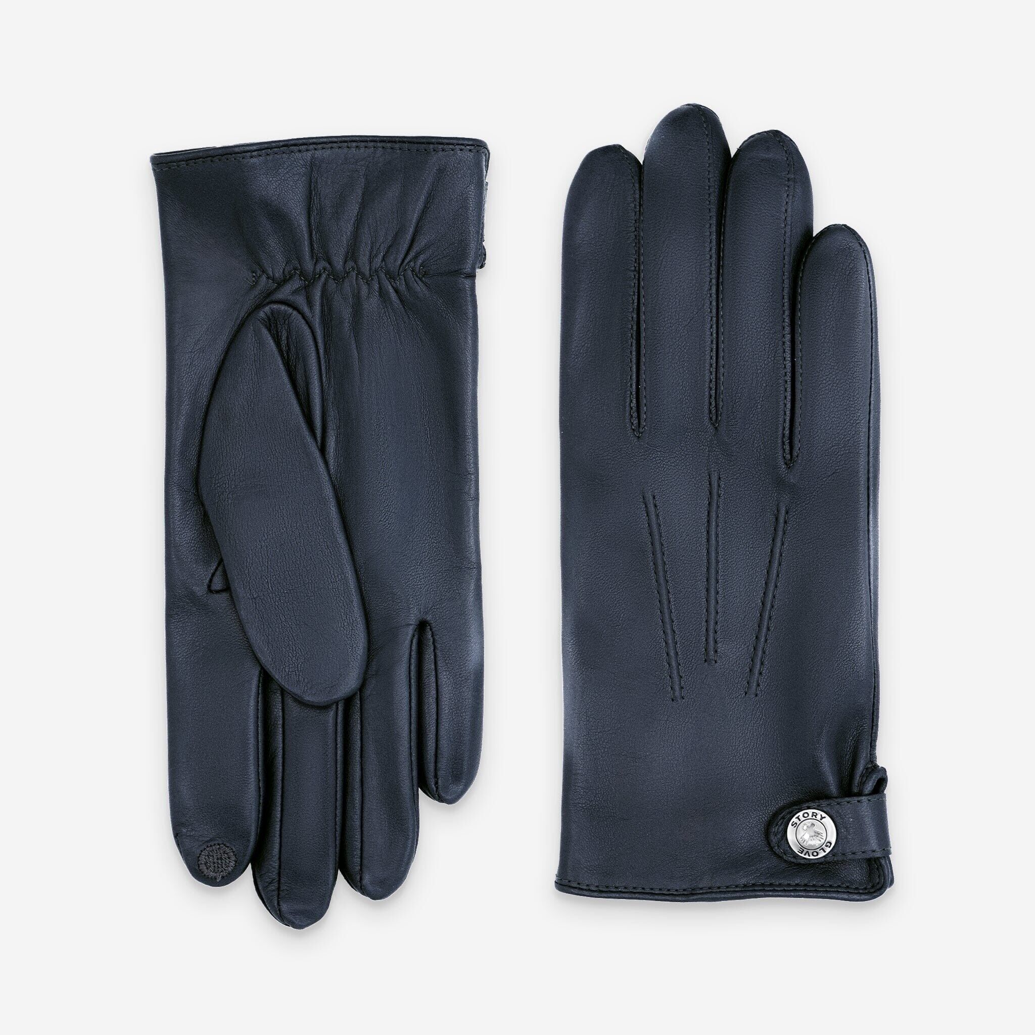 Gants cuir agneau-100% soie-22050ST