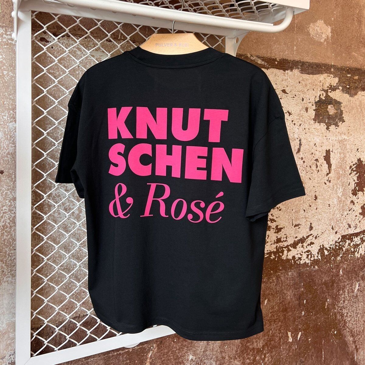 Knutschen & Rosé - Oversize T-Shirt Schwarz
