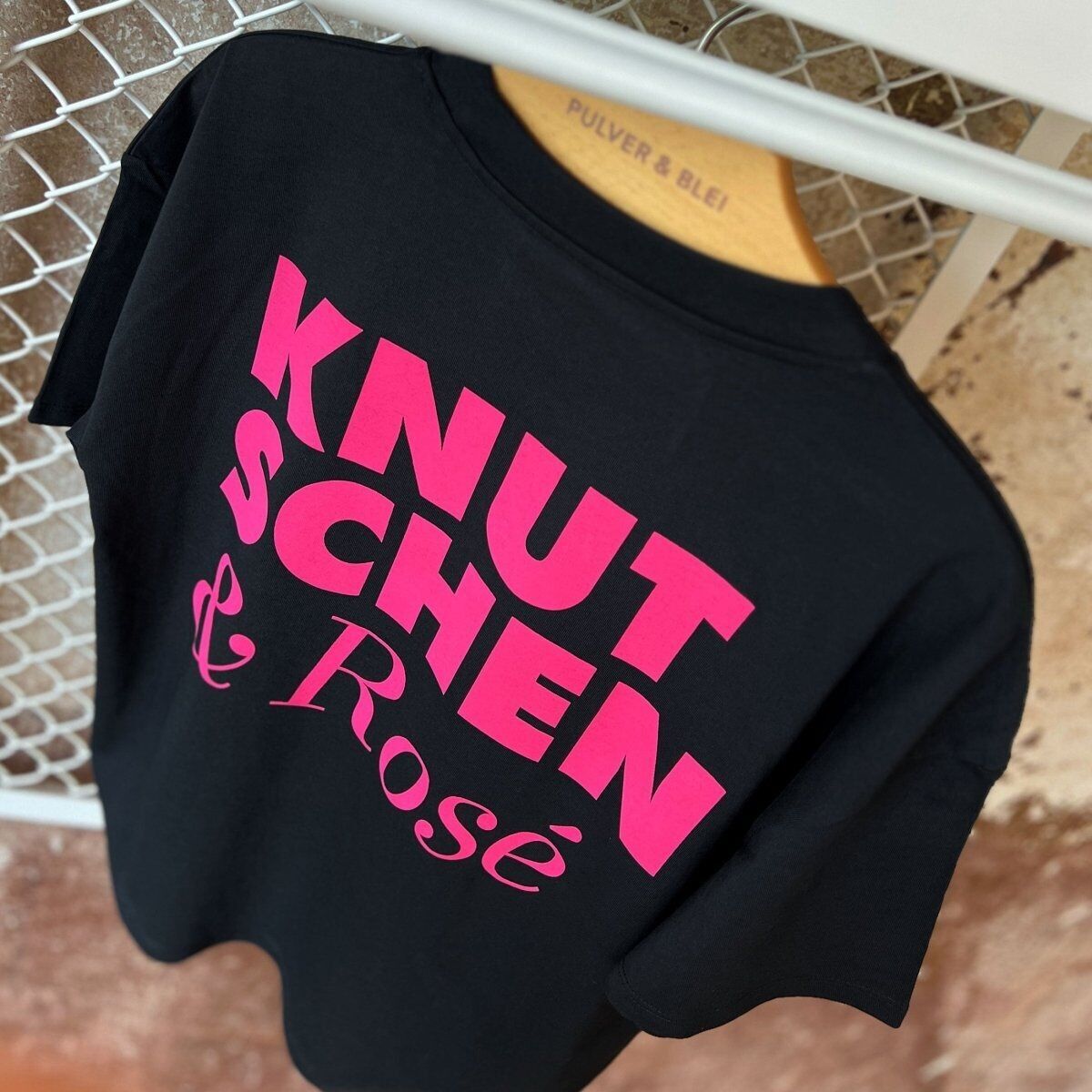 Knutschen & Rosé - Oversize T-Shirt Schwarz