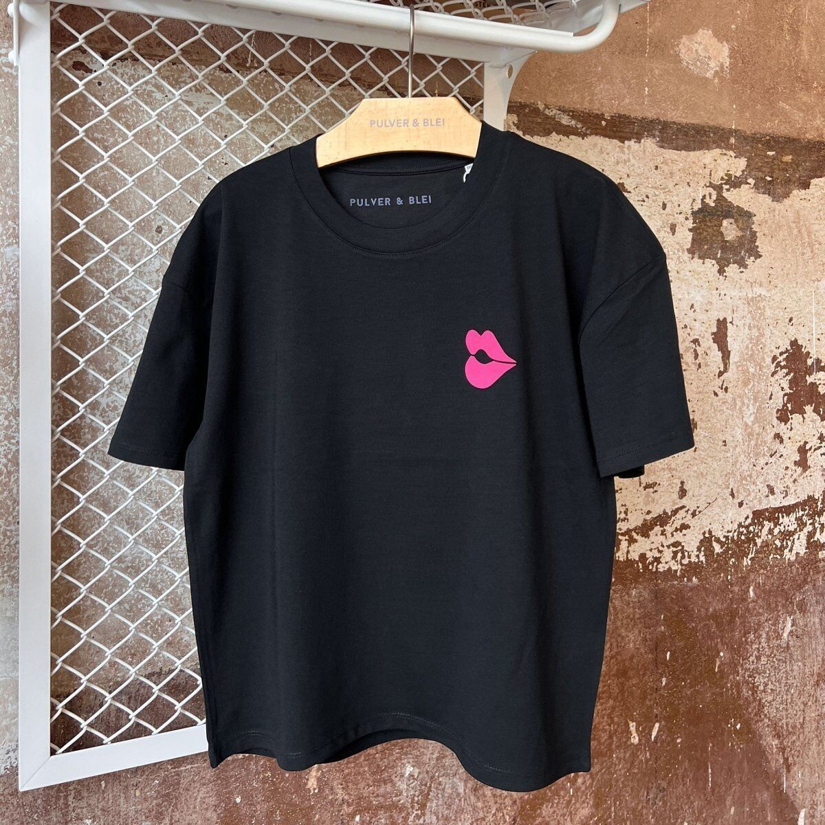 Knutschen & Rosé - Oversize T-Shirt Schwarz