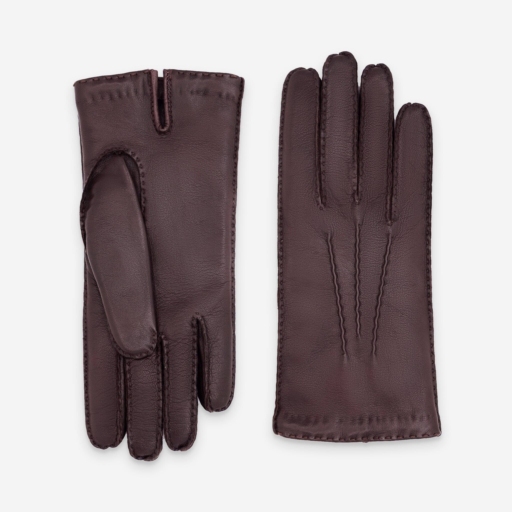 Gants cuir agneau-100% cachemire-21129CA