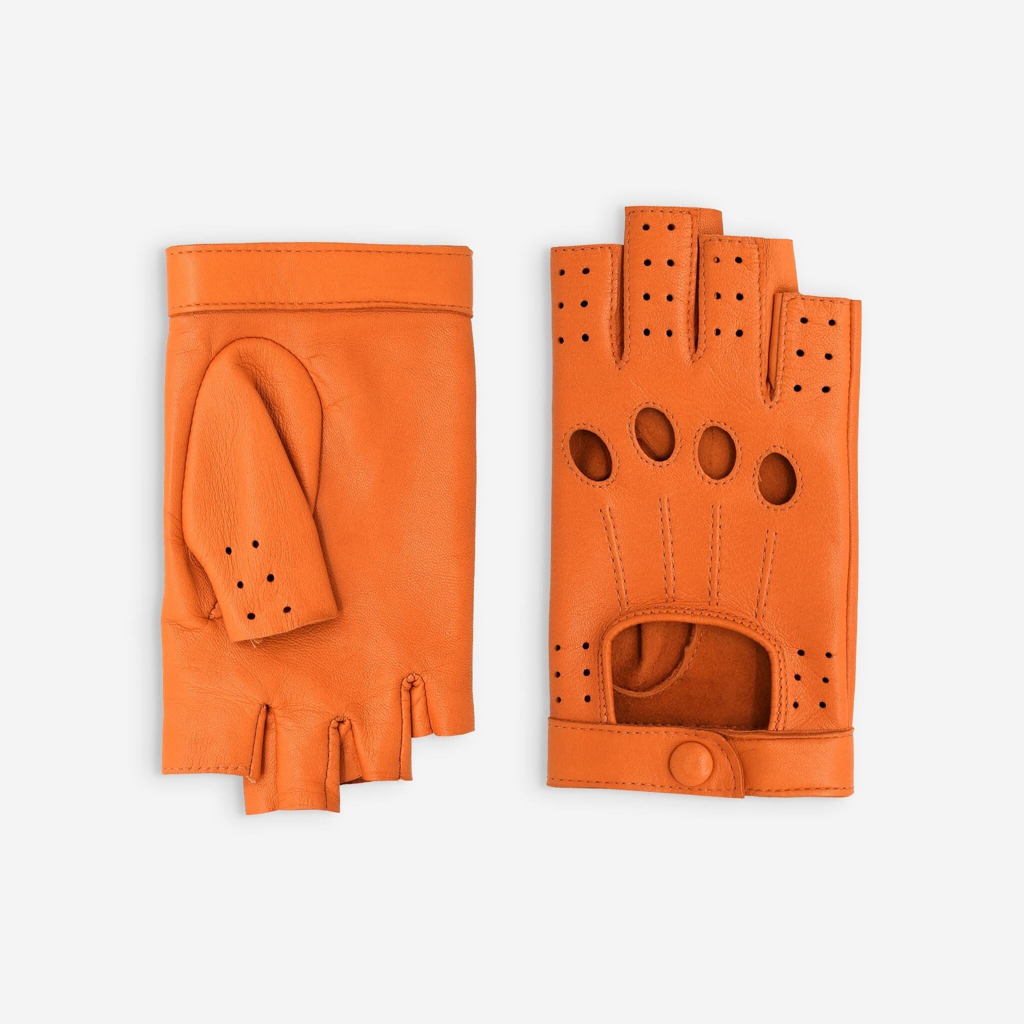 Gants de conduite, mitaines-cuir agneau-3 baguettes-21571NF