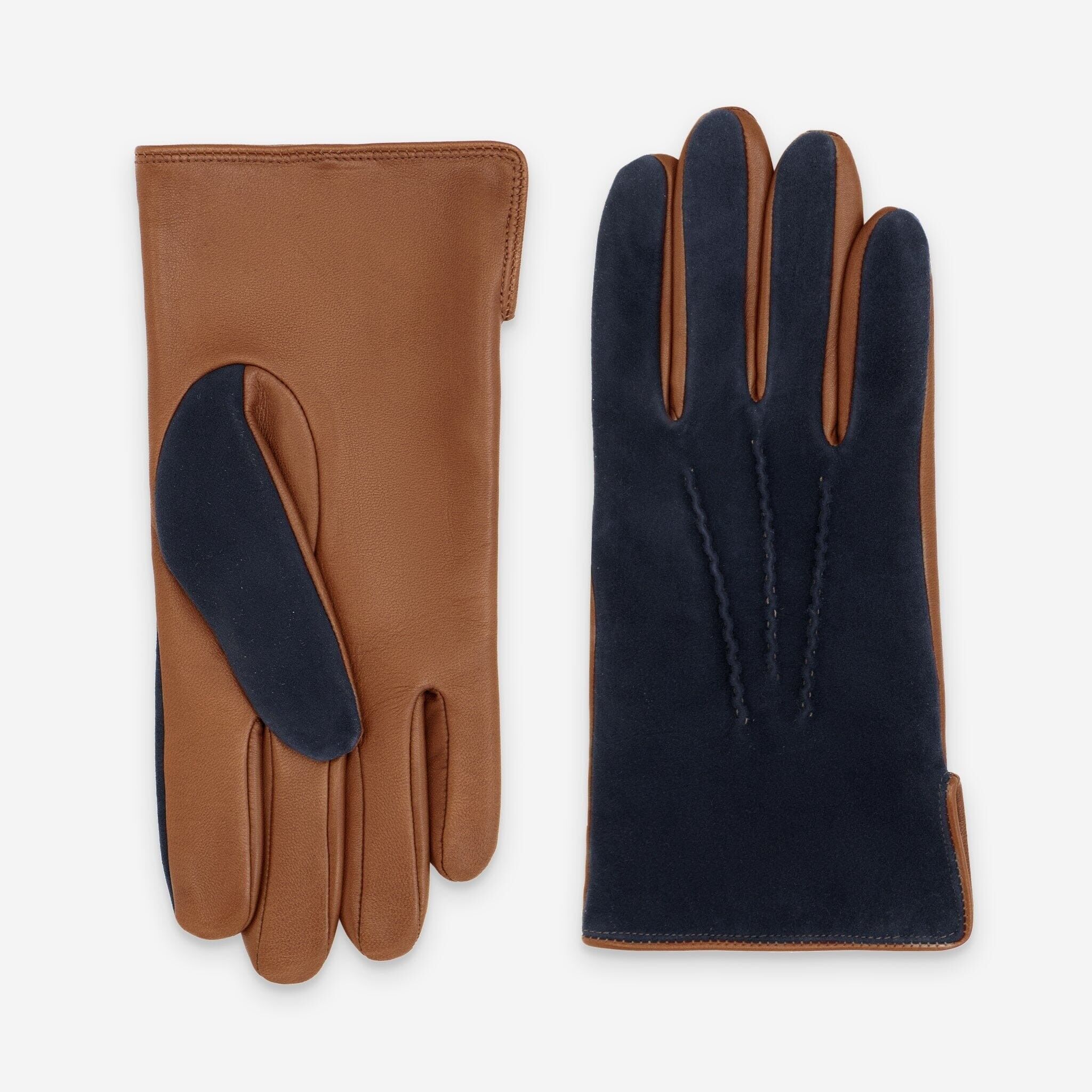 Gants cuir agneau-100% polyester (polaire)-22093PO