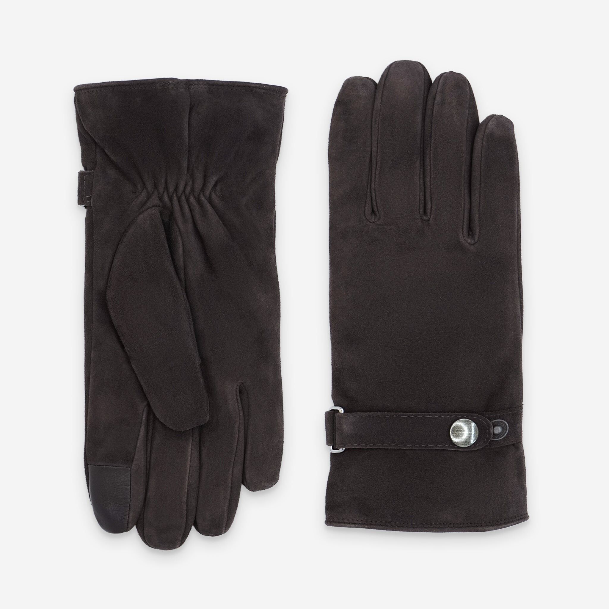 Gants cuir agneau suédé-100% polyester (boa)-Tactile-72035BA