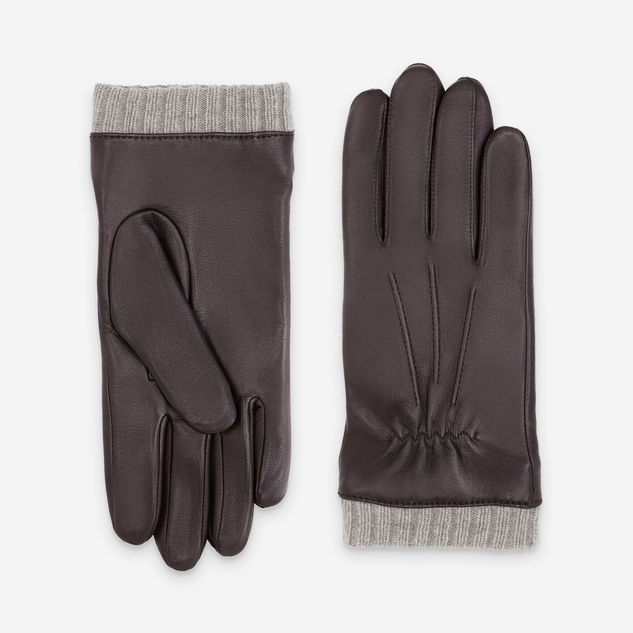 Gants cuir agneau-100% polyester (polaire)-70792PO