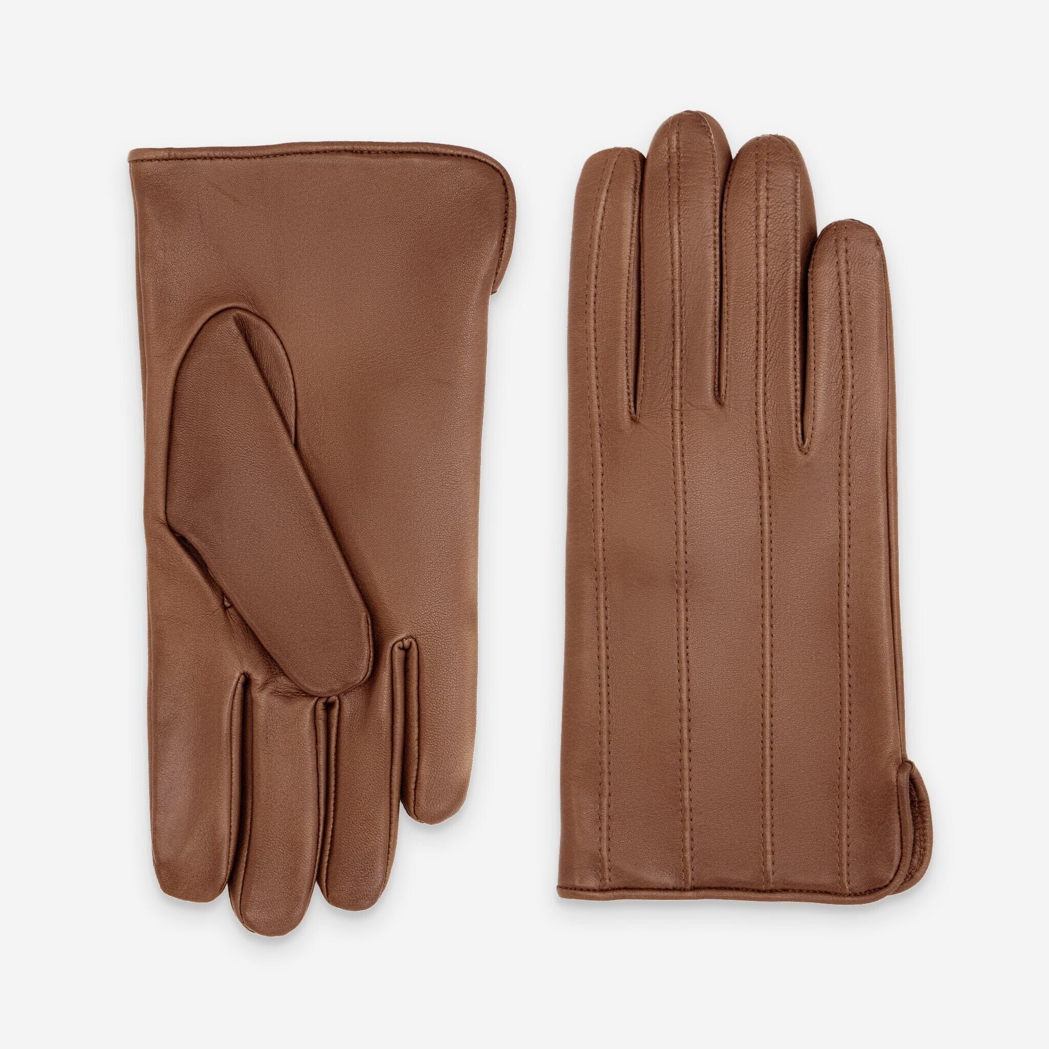 Gants cuir agneau-100% cachemire- 22107CA