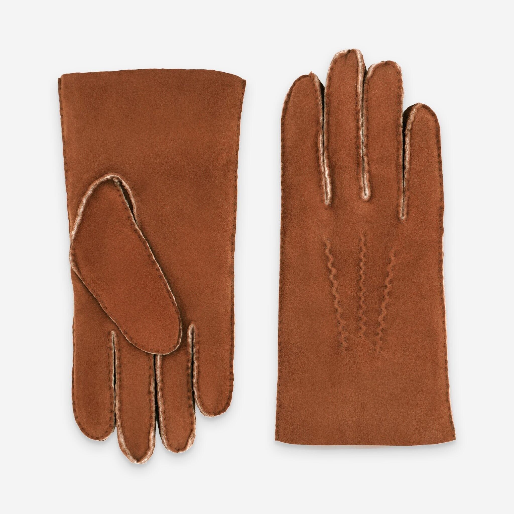 Gants cuero-100% rizado-mouton retourné-22111CU