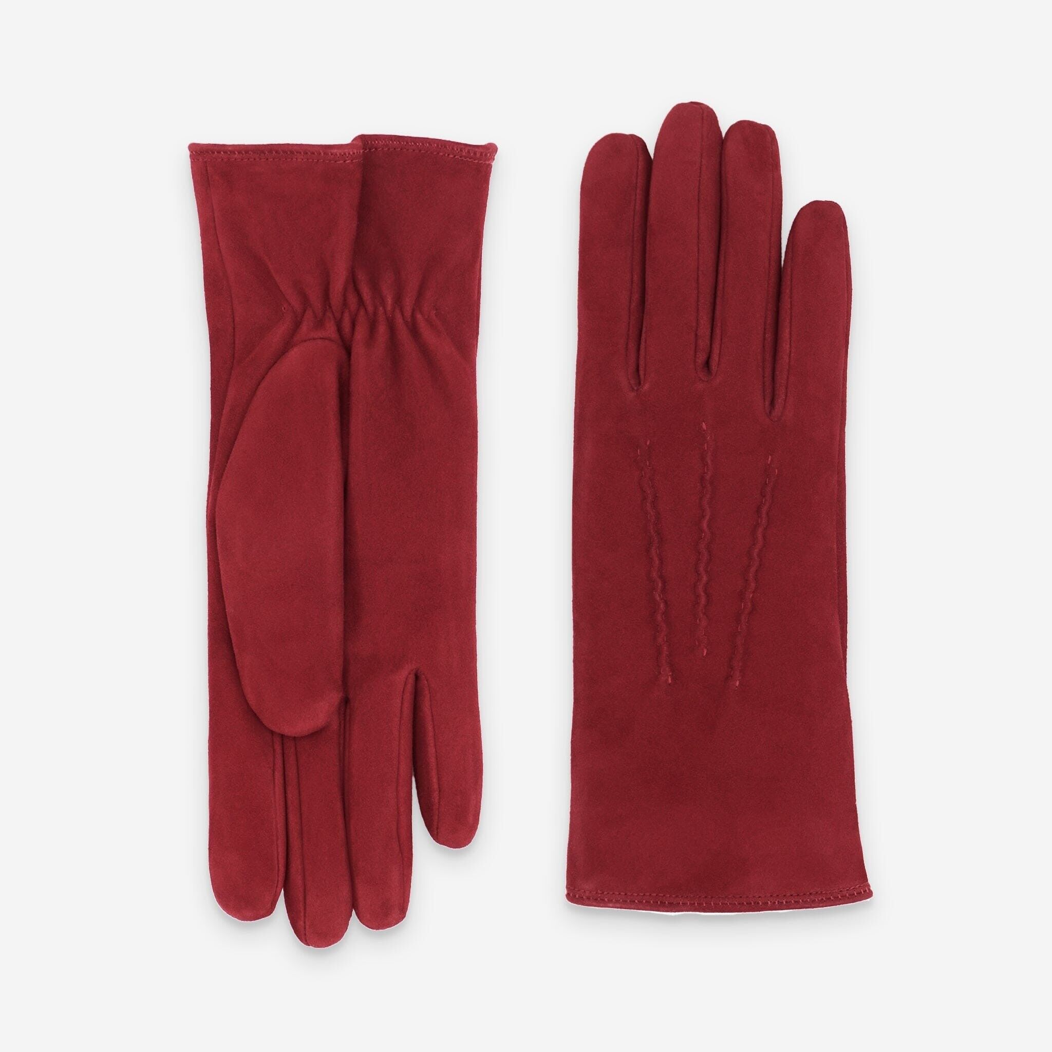 Gants cuir agneau suédé-100% poliéster (boa)-71094BA