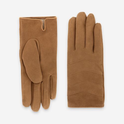 Gants cuir agneau-100% cachemire-21613CA