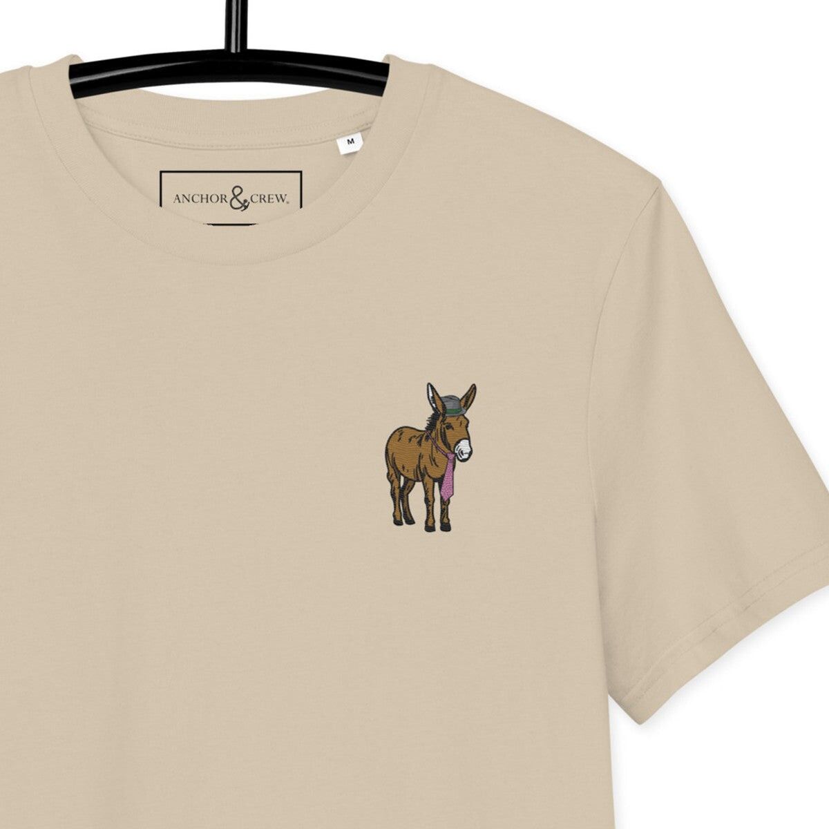 T-shirt ricamata in cotone biologico Smart Ass Actual Life