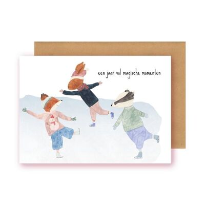 Postkaart - een jaar vol magische Momente