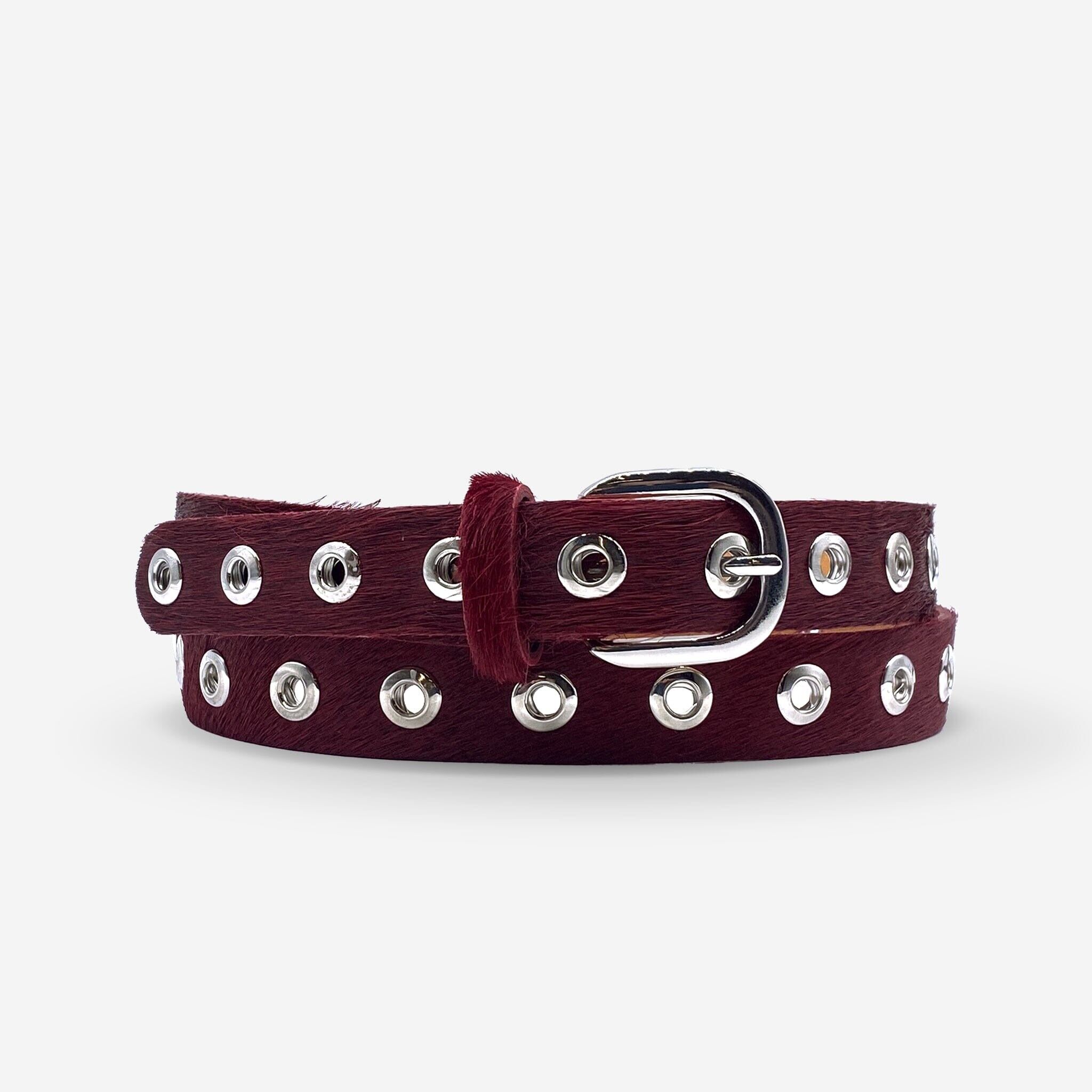 Cintura in pelle di vitello da donna-Largeur 25mm-CTF036