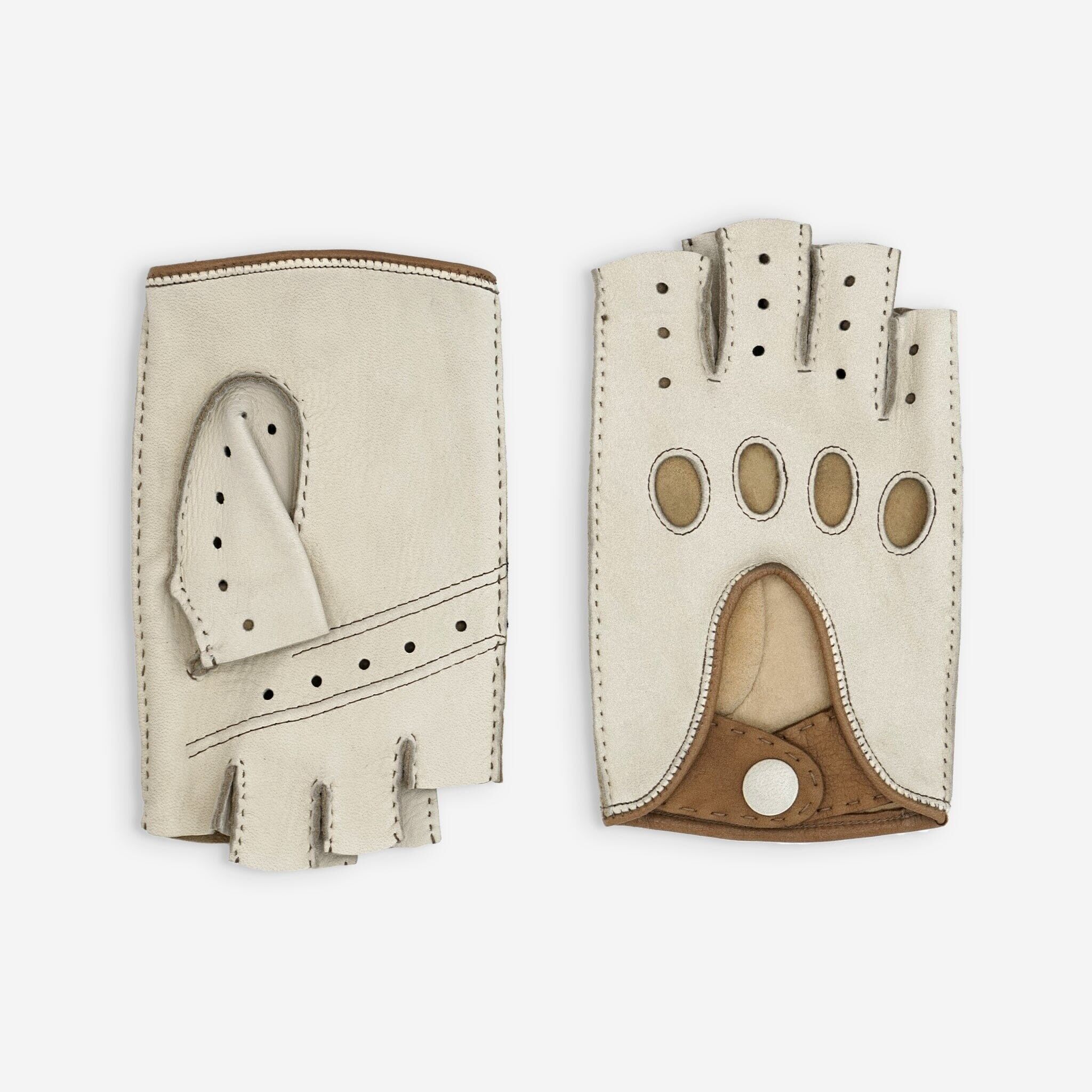 Guantes de conducto de cuero cerf-non doble-22116NF