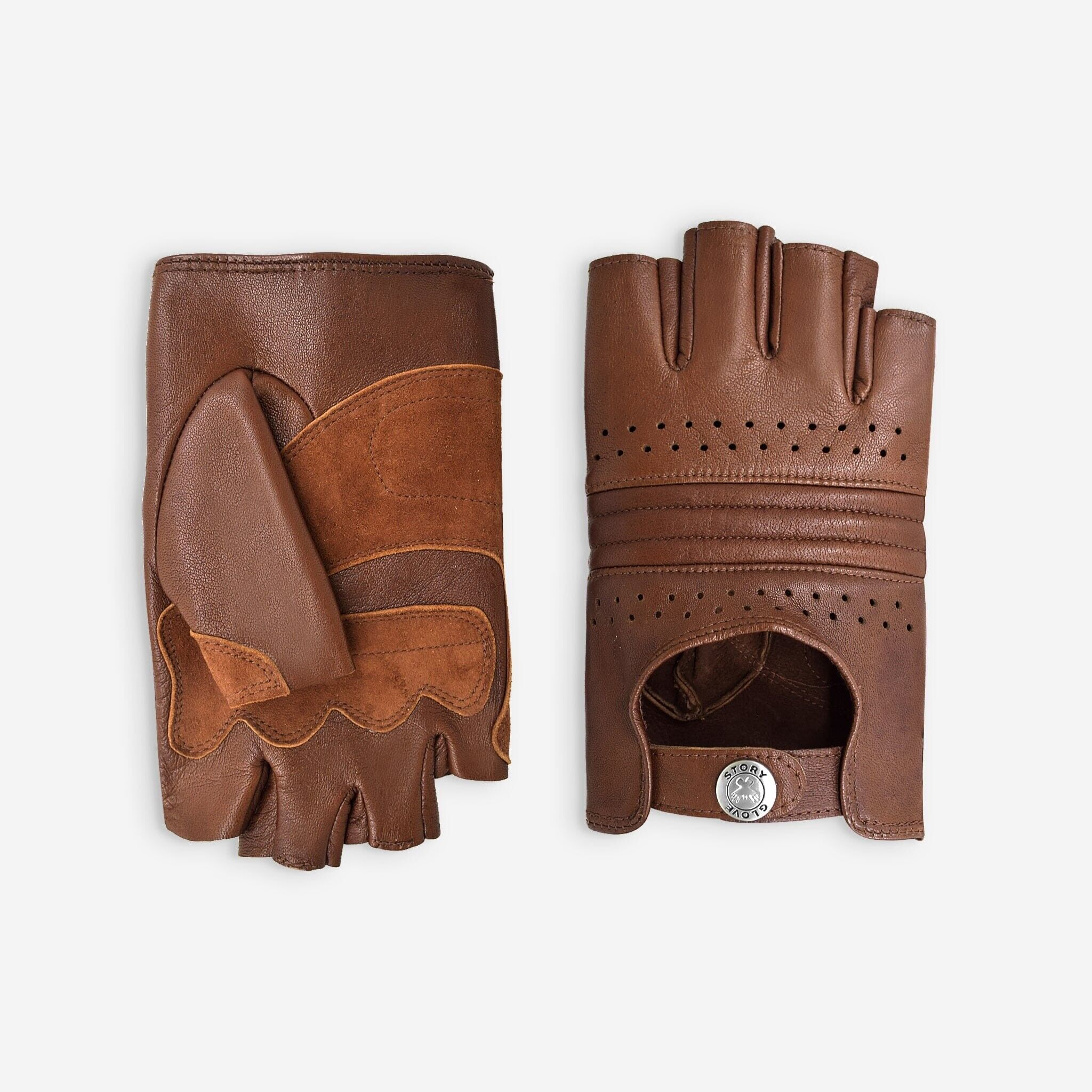 Mitaines cuir vélo/e-trottinette homme-60017M