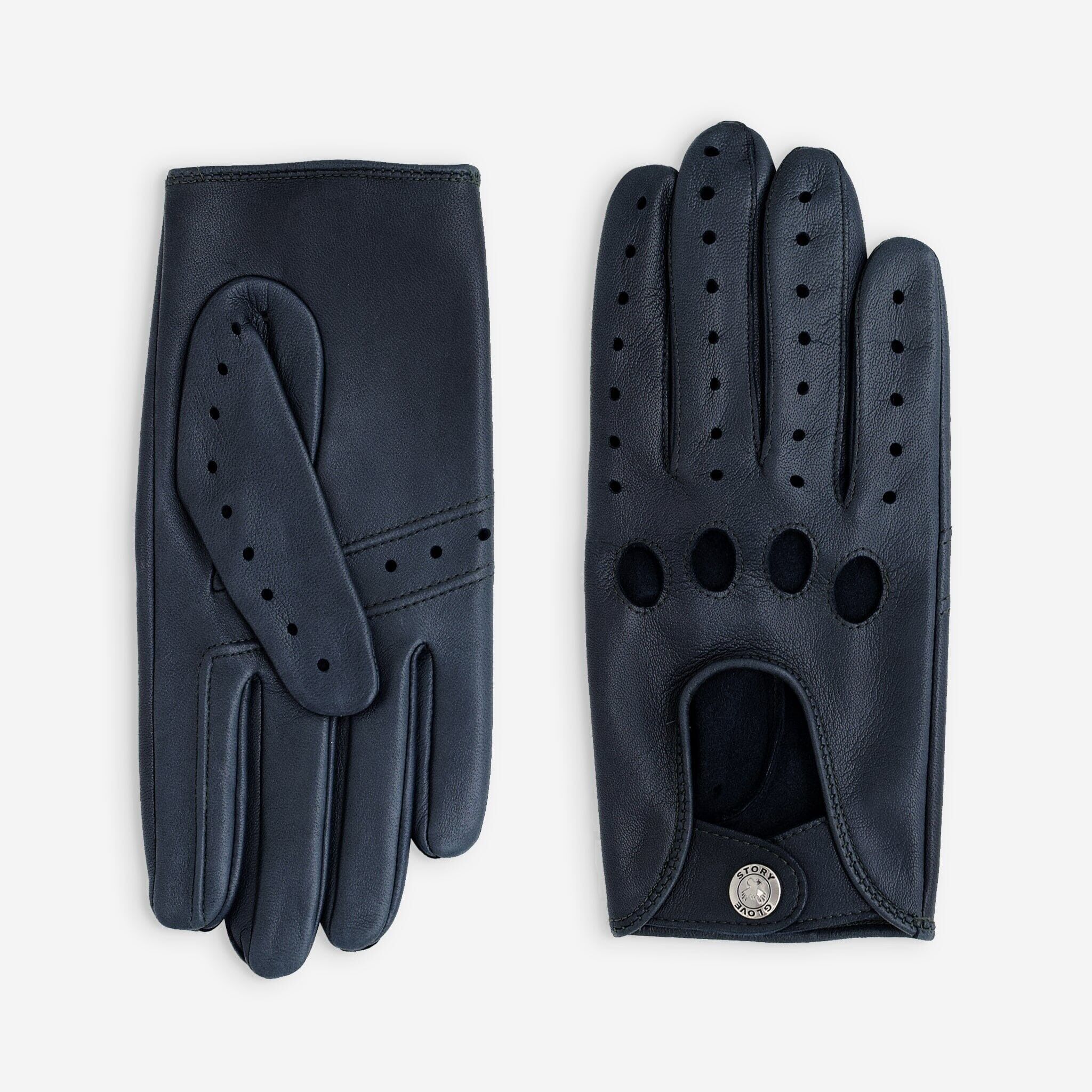 Guantes de conducto de cuero agneau-non doble-22035NF