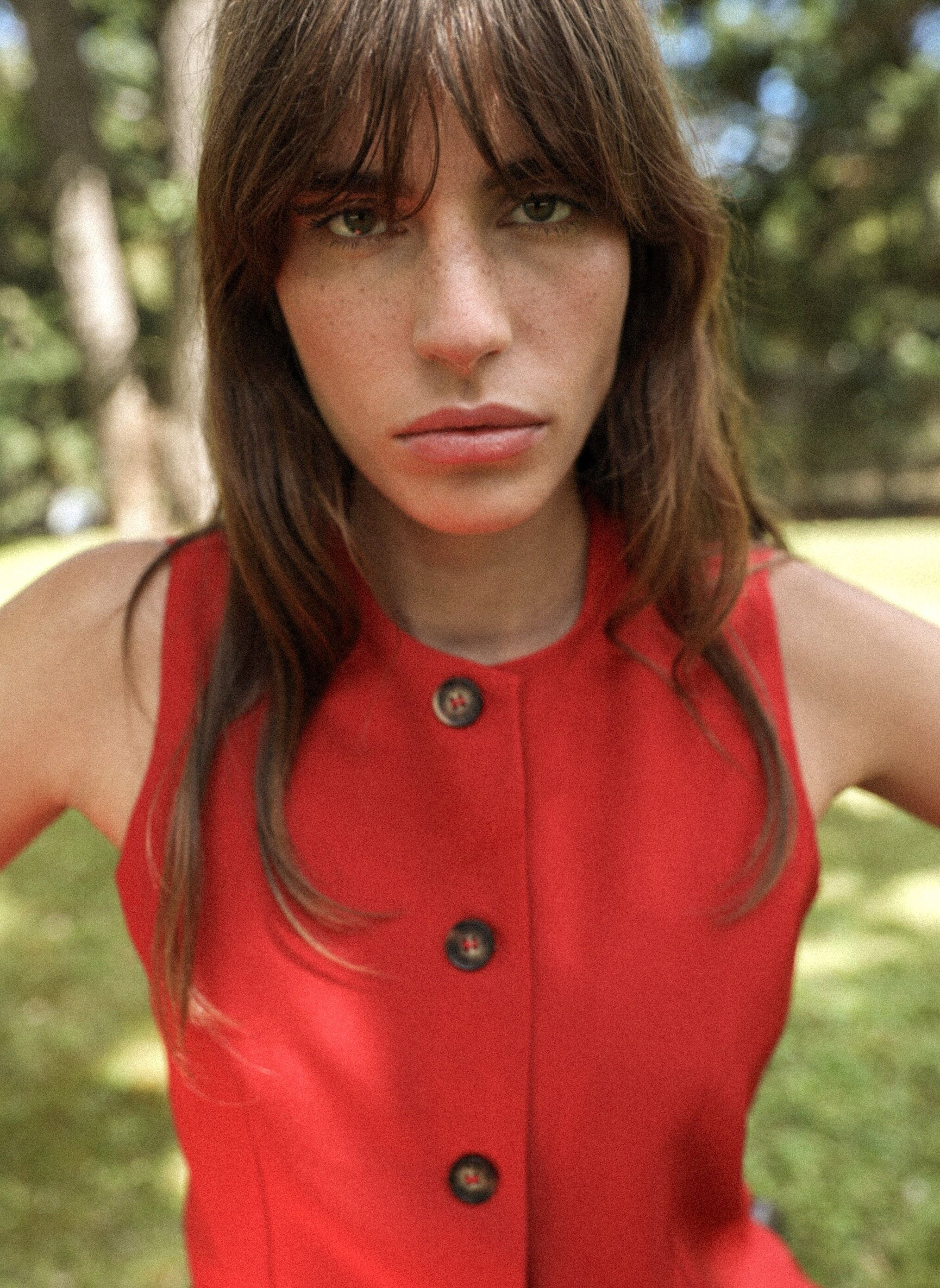 GILET COSTUME rosso ZOLA