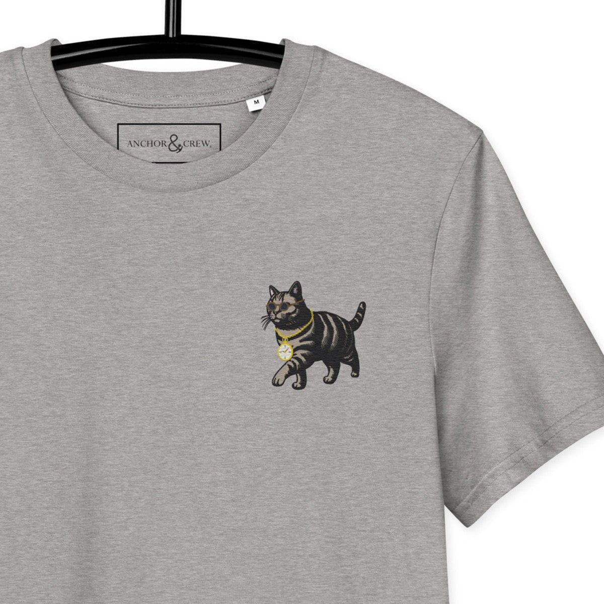 T-shirt in cotone biologico ricamata Cool Cat Actual Life